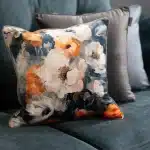 Cushion Velvet Floral Garland