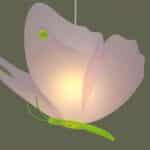 Butterfly Ceiling Light, Lime and Pink