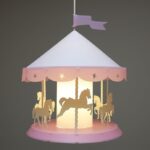 Carousel Ceiling Light Pink