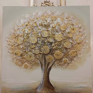 Gold Money Tree Canvas