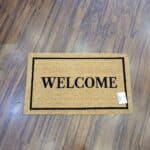 Welcome Vinyl Backed Coir Doormat