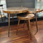Baroque Bronze Set of 3 Tables