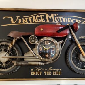 Vintage Large Motorcycle Wall Art